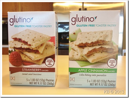 Glutino Gluten Free Frosted Strawberry Flavored Toaster Pastry 5Ct